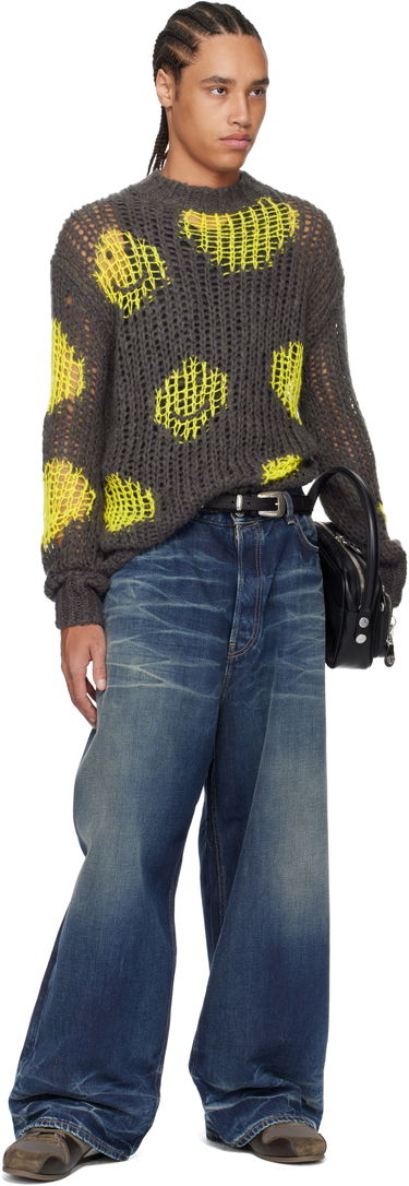 Sweater Acne Studios Acne Studios Embroidered Mohair Sweater Grå | A60576-, 3