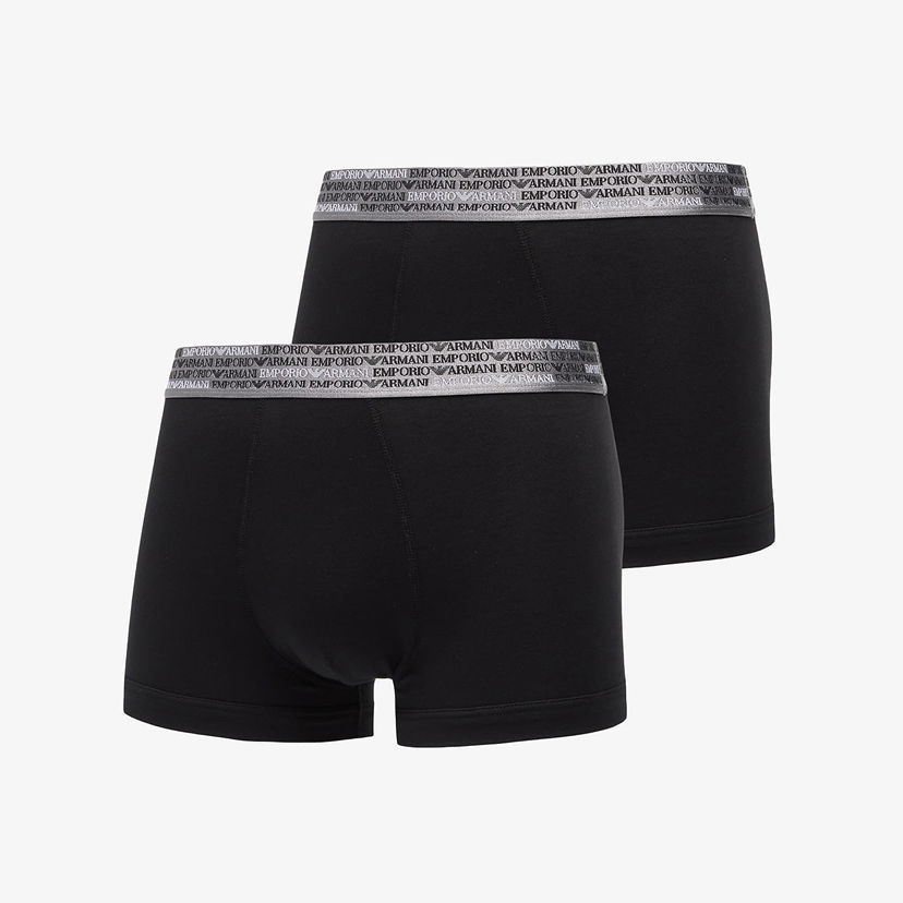Boksere Emporio Armani EA7 Bottom Trunk 2-Pack Sort | EM000253AF18544MC005
