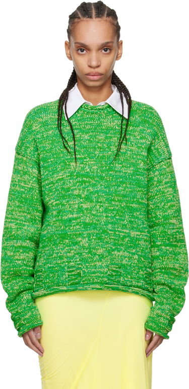 Sweater JW Anderson JW Anderson Space Dye Crewneck Sweater Grøn | KW1407-YN0409, 0