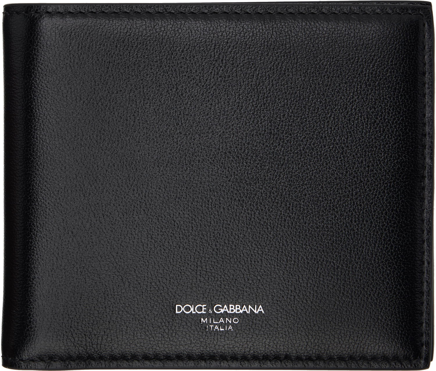Tegnebog Dolce & Gabbana Dolce&Gabbana Calfskin Bifold Wallet Sort | BP1321AV956, 0