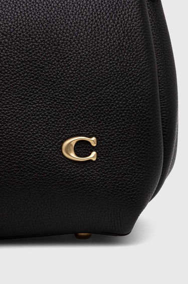 Håndtaske Coach Coach Leather Shoulder Bag Sort | CM544, 3