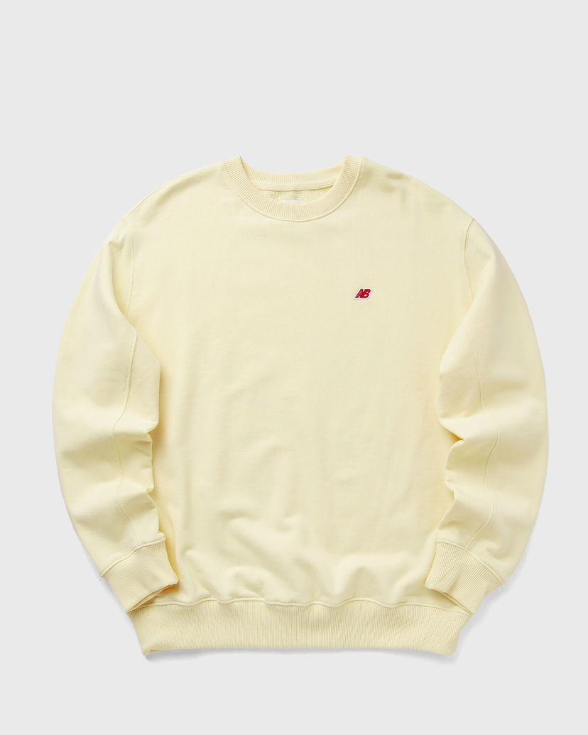 Sweatshirt New Balance Crewneck Sweatshirt Gul | MT43541-CAU