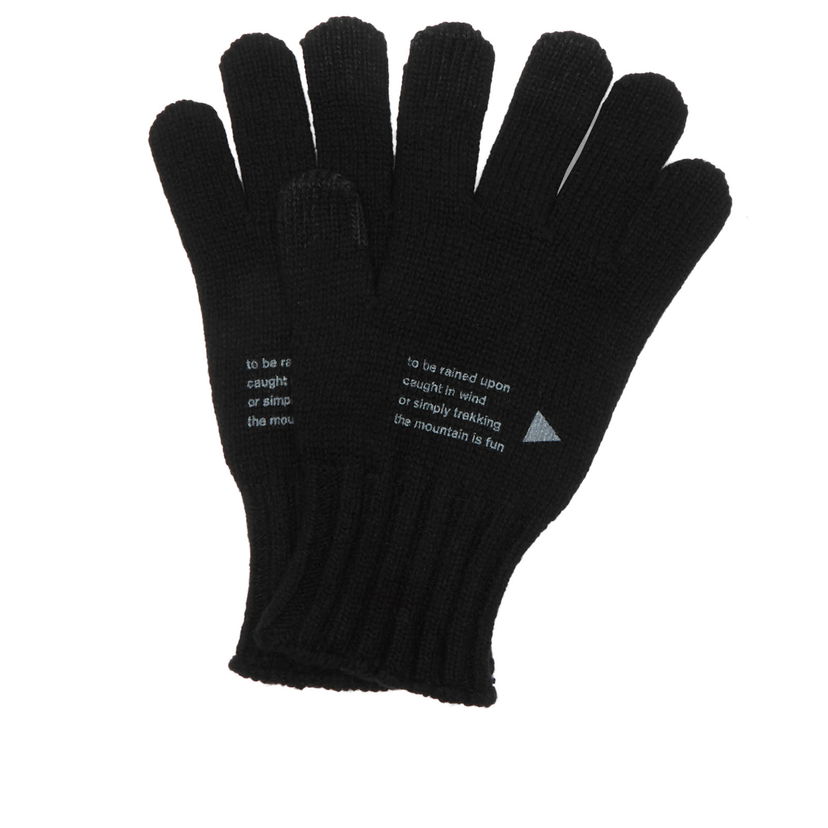 Handsker and wander Wool Knit Gloves Sort | 5745987125-010