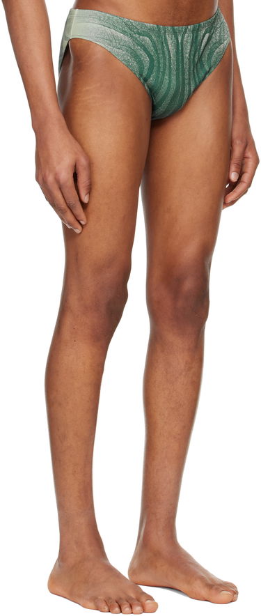 Badetøj Jean Paul Gaultier Jean Paul Gaultier 'The Spirale' Swim Briefs Grøn | 25/34-H-SV060-J587-0351, 1