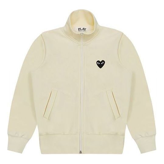 Jakke Comme des Garçons COMME des GARCONS PLAY Big Black Heart Track Jacket Beige | AZ-T255-051-3, 0