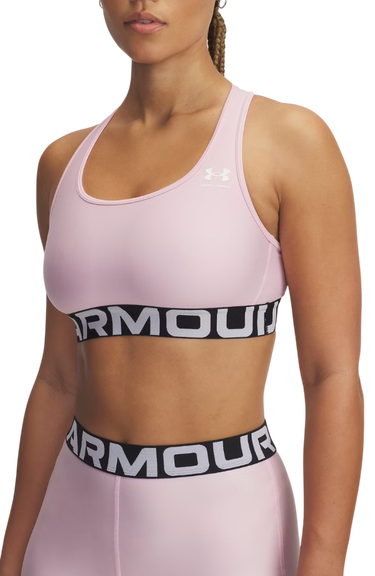 Bh Under Armour Under Armour UA HG Mid Branded Sports Bra Lyserød | 1383544-647, 0