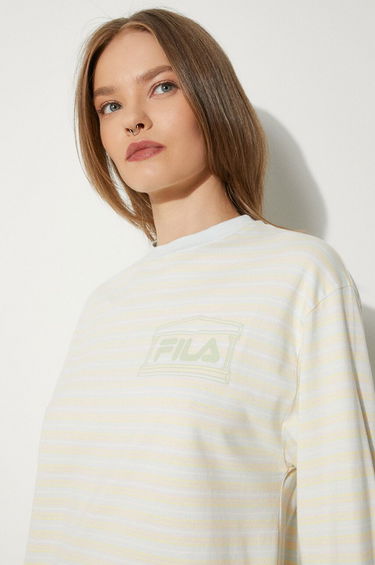 T-shirt FILA Fila x Aries Stripe Longsleeve T-Shirt Beige | 42PS24TT010128180818, 4