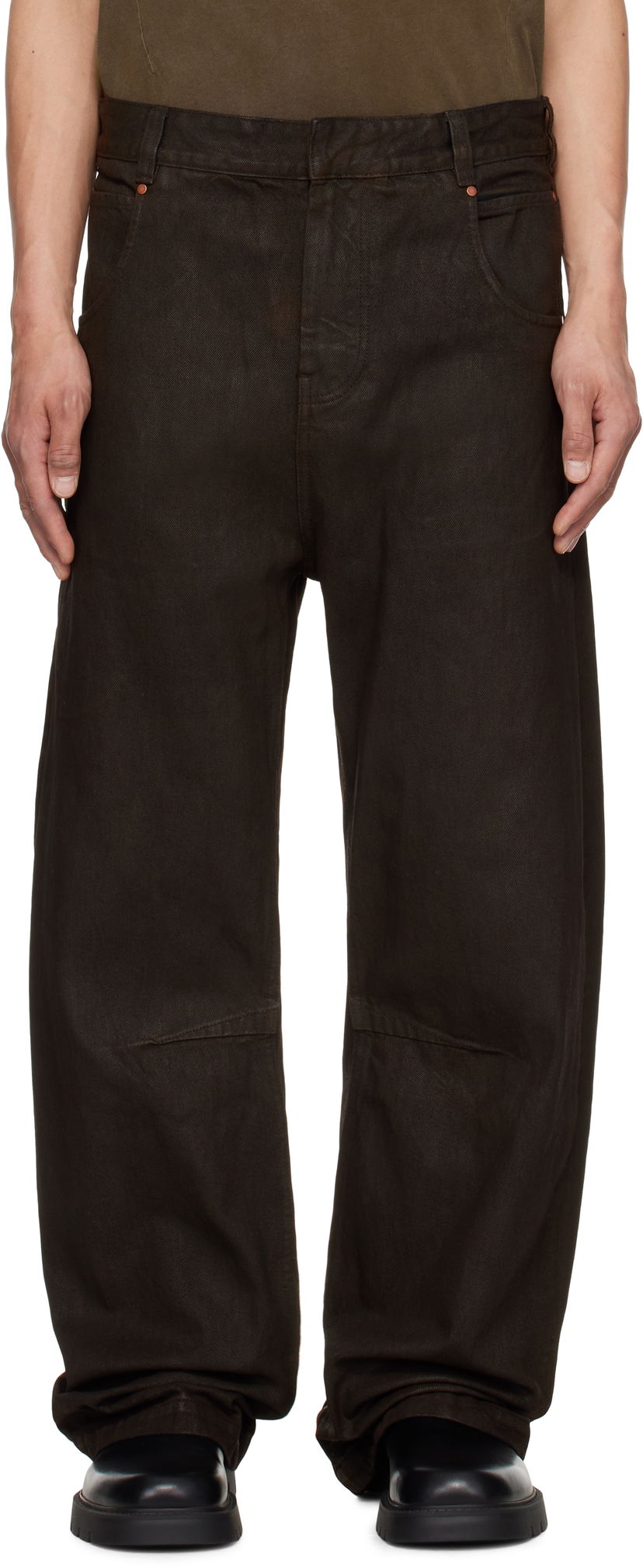 Jeans Entire Studios Entire Studios Gem Jeans Brun | ESU-S25-11007-MU