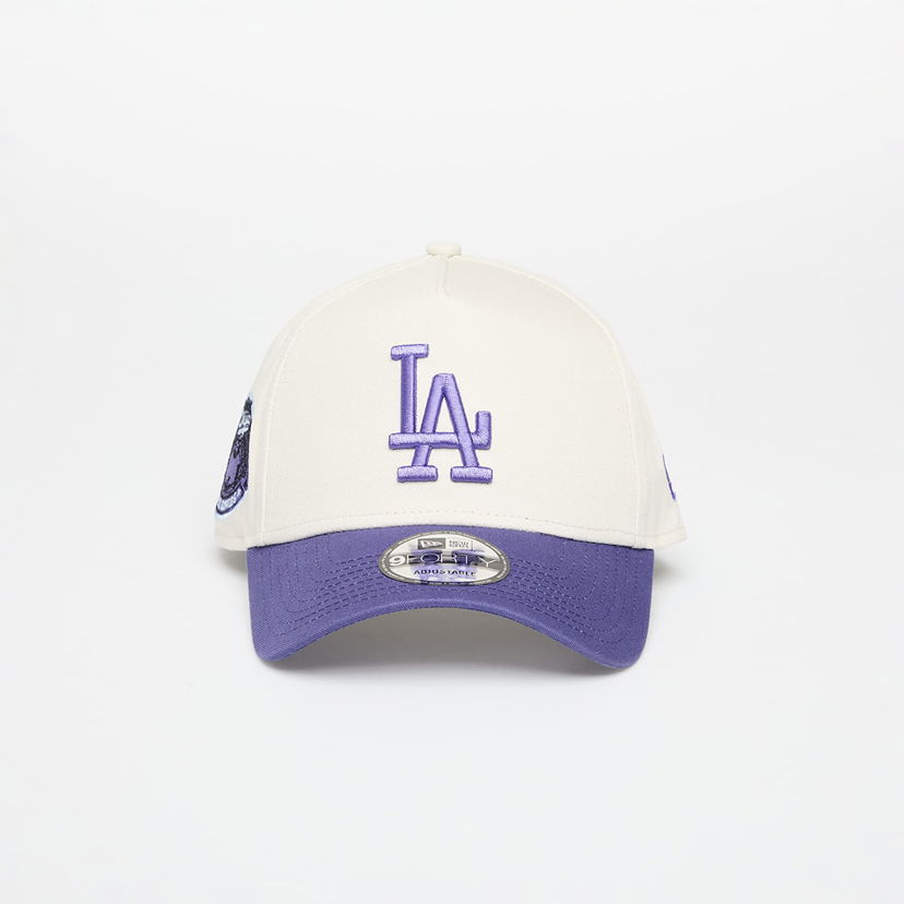 Kasket New Era A-Frame Trucker Cap Los Angeles Dodgers Patch Beige | 60595239