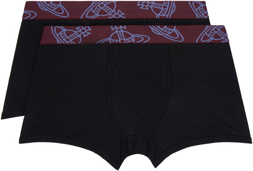 Boksere Vivienne Westwood Two-Pack Orb Boxer Briefs Sort | 8106001R-J002Y-