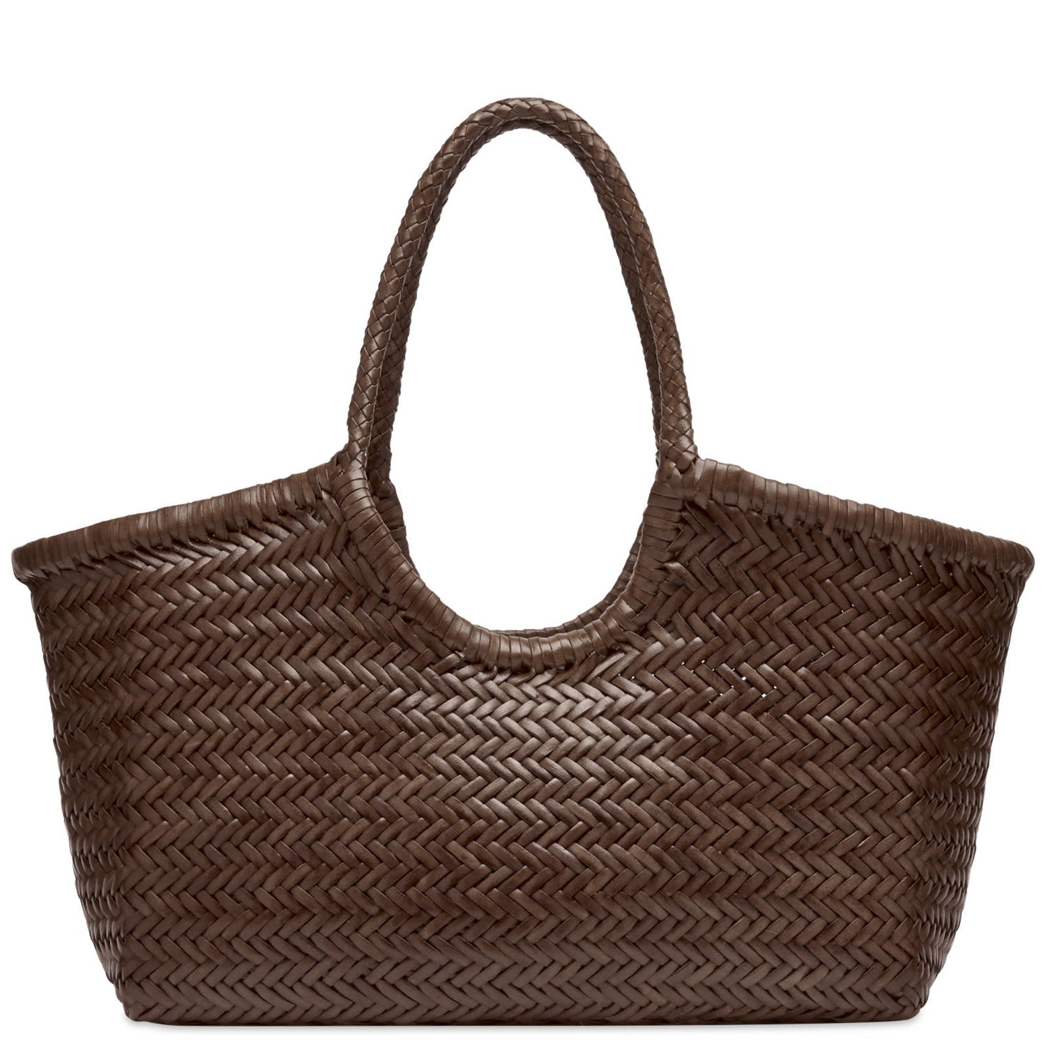 Håndtaske Dragon Diffusion Nantucket Basket Bag Brun | 8822-DARKBROWN, 0