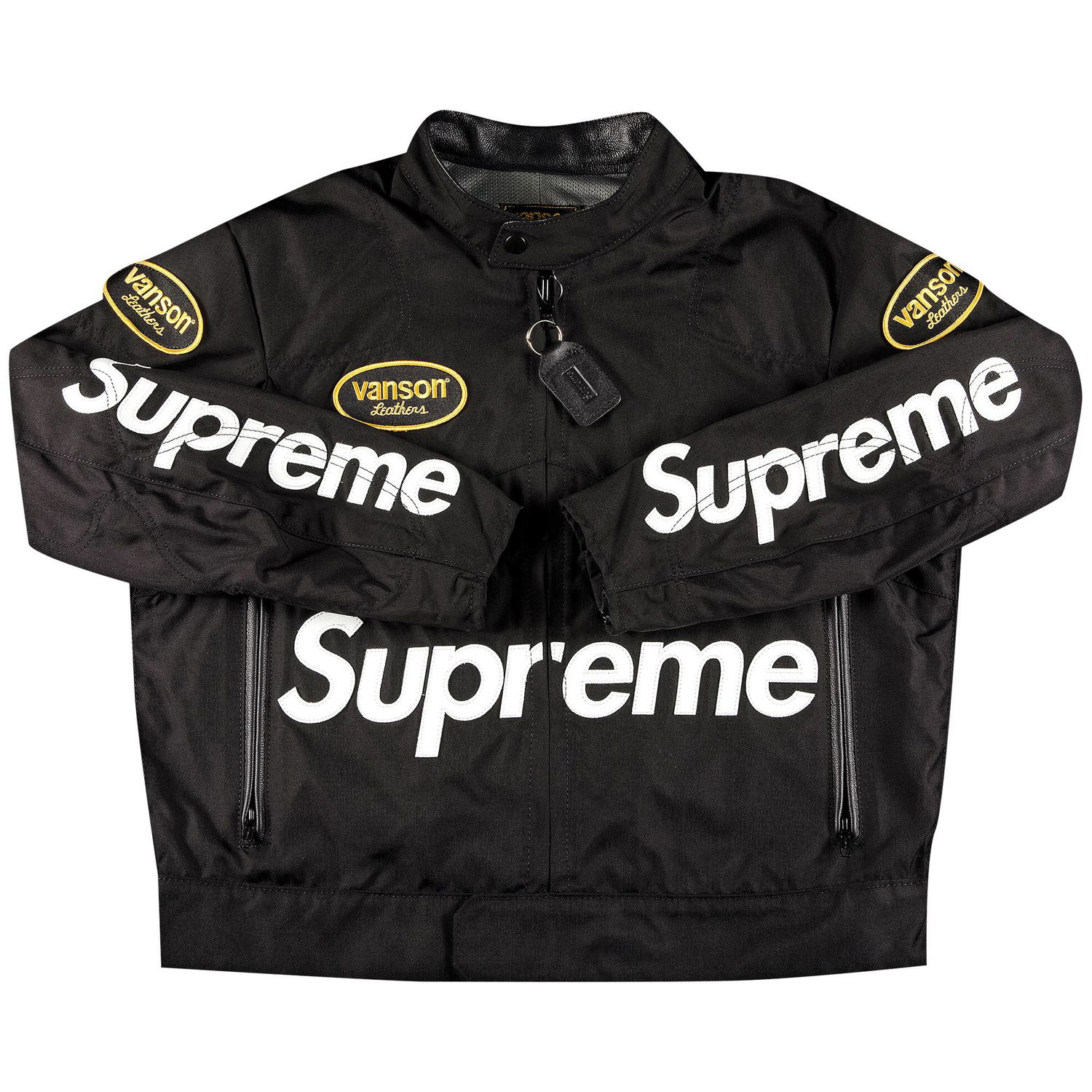 Jakke Supreme Vanson Leathers Cordura Jacket Sort | SS21J23 BLACK, 1