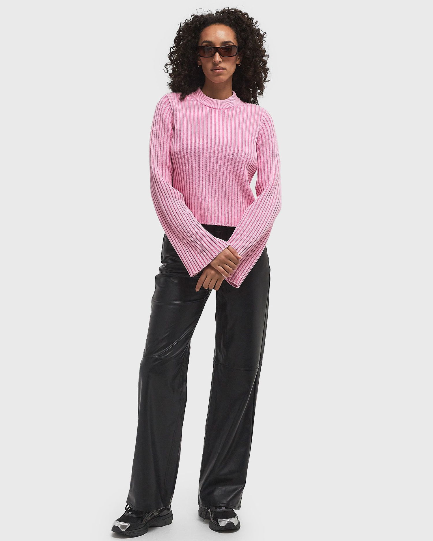 Sweater envii Envii ENALMA Knitted Pullover Sweater, Size L Lyserød | E24400080-WASHED_FUCHSIA, 1