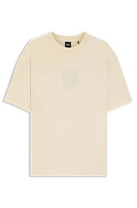 Peached-cotton T-shirt with Double B monogram