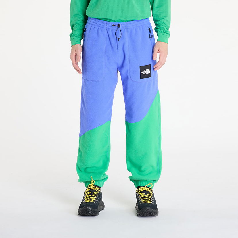 Joggingbukser The North Face Yinka Ilori x Fleece Pant Solar Blue/ Optic Emerald Grøn | NF0A89GG0IG1