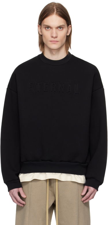 Sweatshirt Fear of God Fear of God 'Eternal' Fleece Sweatshirt Sort | FGE250-5141FLC, 0