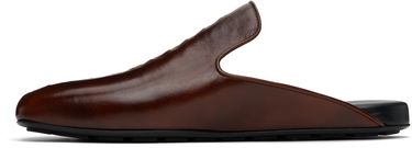 Tøj Bottega Veneta Bottega Veneta Roma Leather Slippers Brun | 816591V54T03369, 2