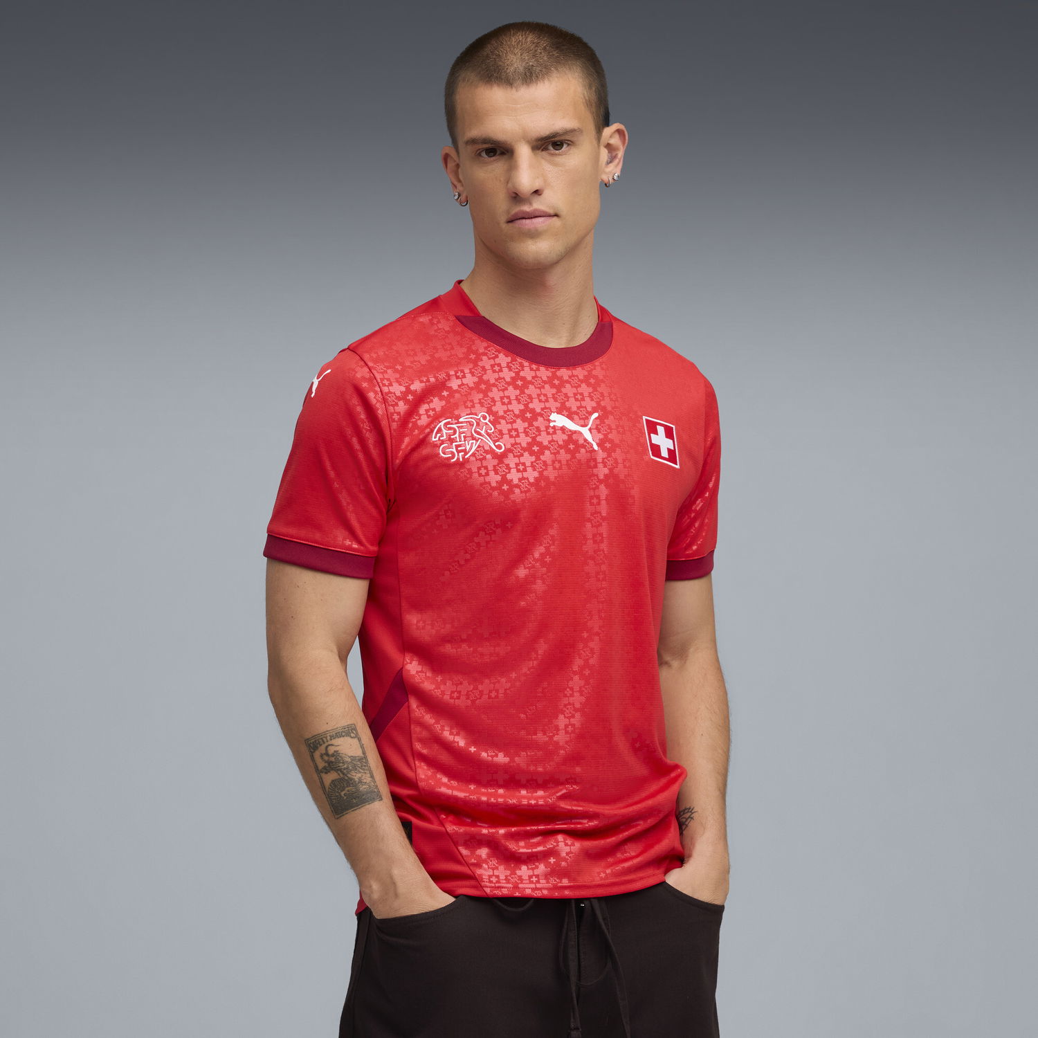 Jersey Puma Switzerland Women's National Team 2025 Home Jersey Rød | 782182_10, 1