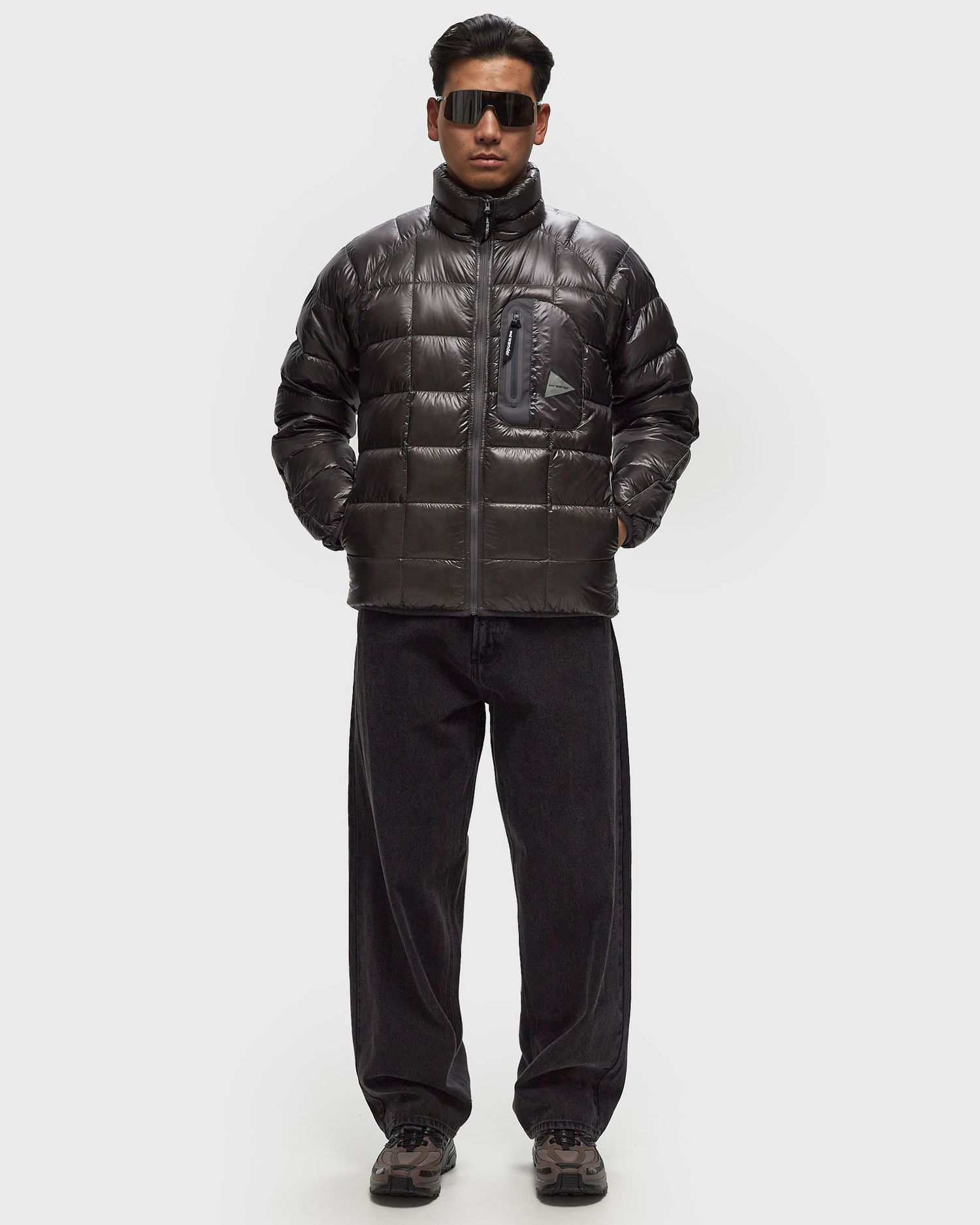 Puffer jakke and wander Diamond Stitch Down Jacket Sort | 5744231106-020, 1