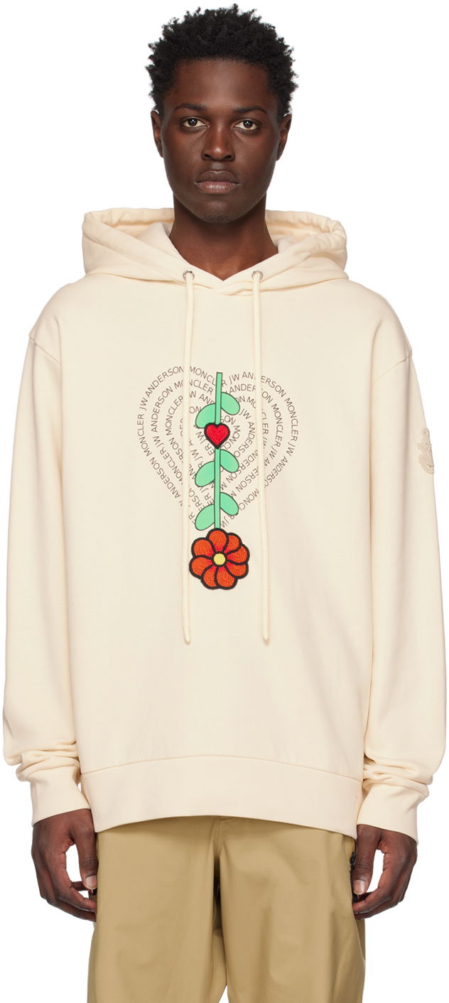 Sweatshirt Moncler x Genius 1 x JW Anderson Hoodie Hvid | I109E8G00003M2682, 0