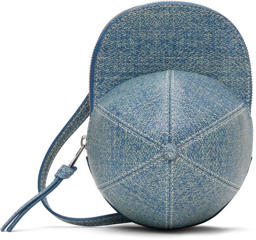 Skuldertaske JW Anderson JW Anderson Medium Cap Leather Crossbody Bag Blå | HB0230-LA0362