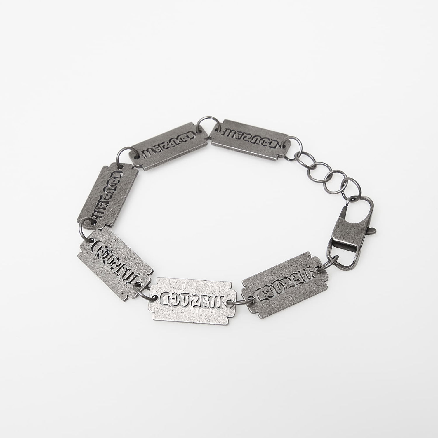 Armbånd Wasted Paris Wasted U Sharp Razor Blade Bracelet Grå | WP_000312, 0