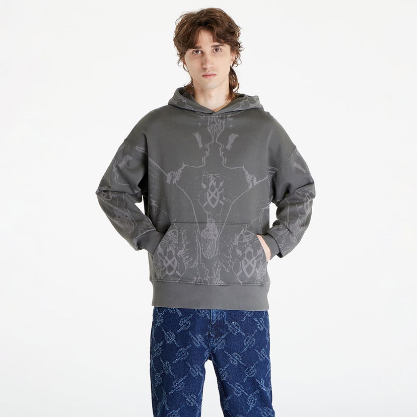 Sweatshirt DAILY PAPER Secret Rhythm Oversized Hoodie Grå | 2411005
