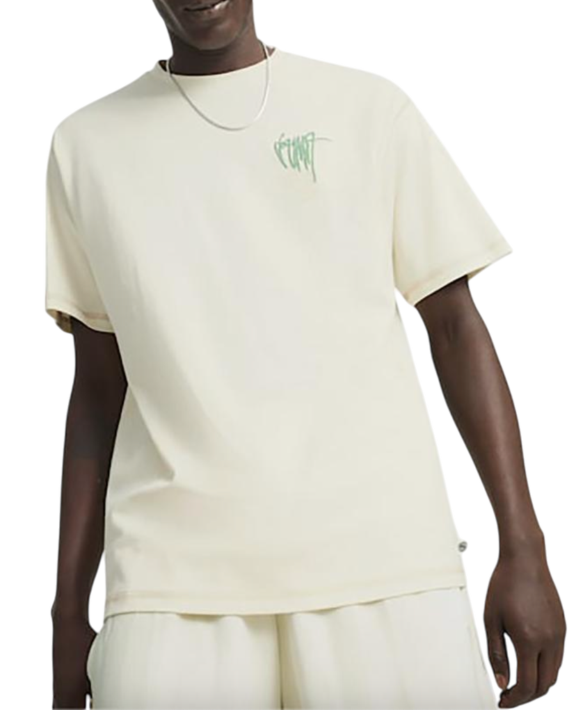 T-shirt Puma Puma Downtown RE Collection T-Shirt Beige | 624402-87