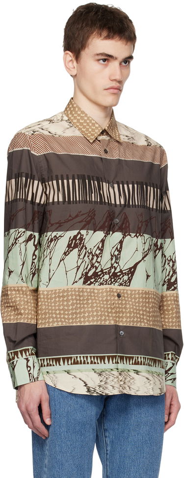 Skjorte Paul Smith Paul Smith Printed Shirt Brun | M1R-901U-L02073, 1