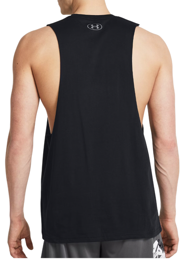 Tanktop Under Armour Sportstyle Left Chest Cut-Off Tank Top Sort | 1329286-001, 1