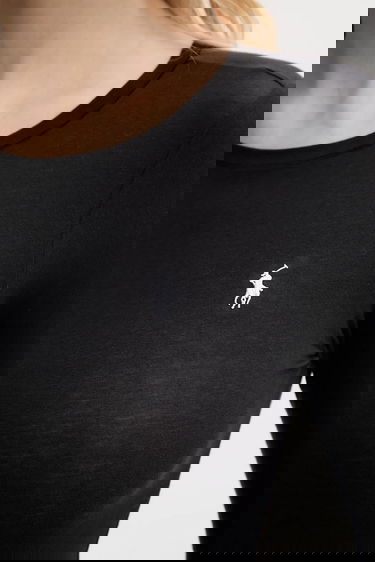 Krop Polo by Ralph Lauren Polo Ralph Lauren Long Sleeve Bodysuit Sort | 4P0490, 3