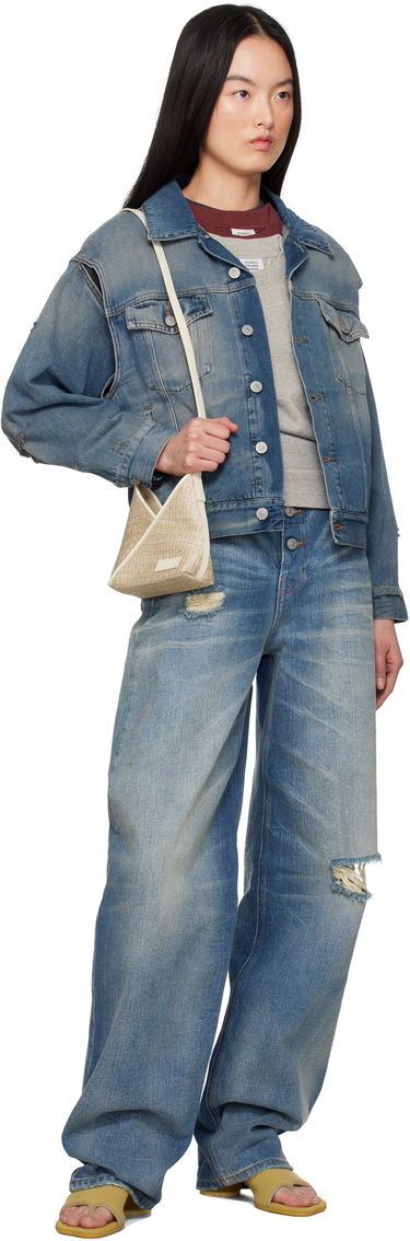 Jakke Maison Margiela MM6 Maison Margiela Faded Denim Jacket Blå | S52AM0319 M30017, 3