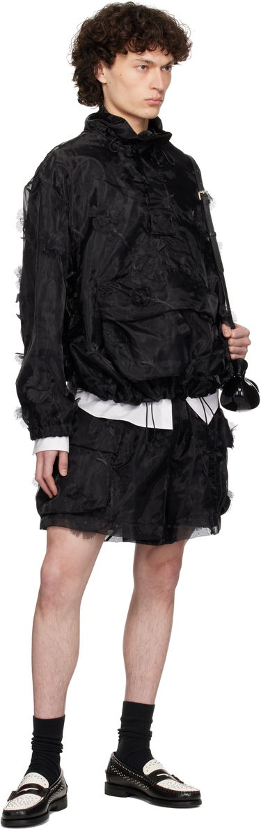 Vindjakke Simone Rocha Simone Rocha Carnation Organza Cagoule Jacket Sort | 6123 1245, 3