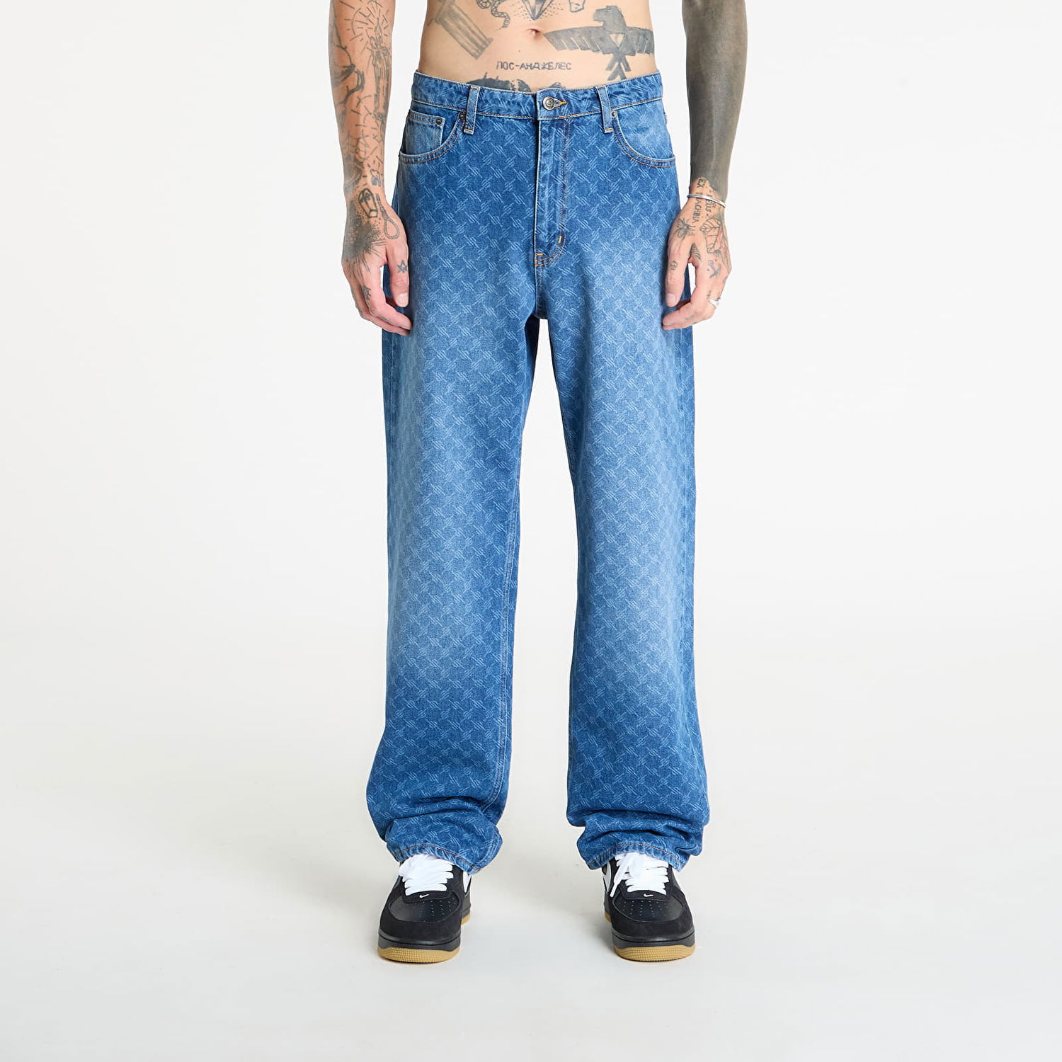 Jeans DAILY PAPER Daily Paper Amba Monogram Jeans Blå | 2411167, 0