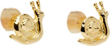 Øreringe Chopova Lowena Chopova Lowena Snail Gold Stud Earrings Gul | 6582, 1
