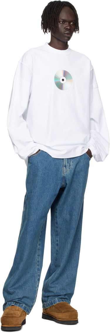 T-shirt VETEMENTS Vetements CD Reworked Long Sleeve T-Shirt Hvid | UH76LS780W, 3