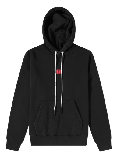 Sweatshirt Palm Angels Pathc Logo Popover Hoodie Sort | PMBB058F22FLE0061010