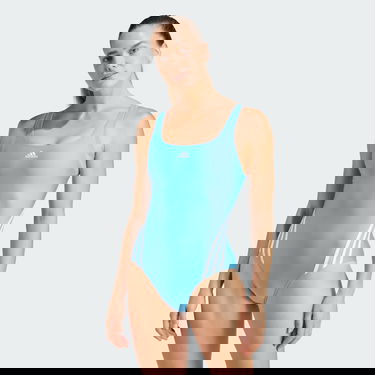 Badetøj adidas Performance 3-Stripes Swimsuit Blå | IL7262, 1