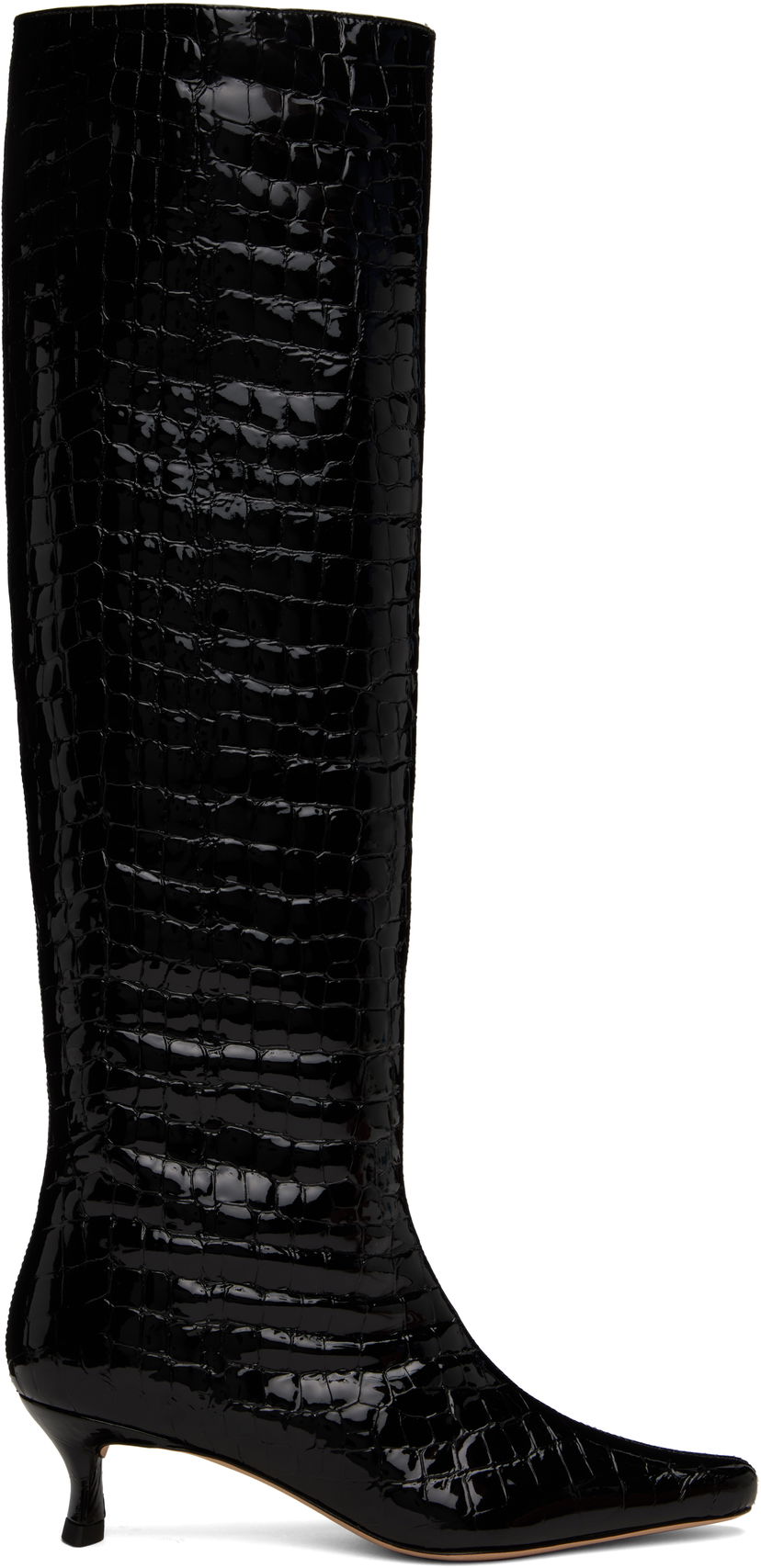 Sneakers og sko BY FAR BY FAR Stevie 42 Tall Kitten Heel Boots Sort | MWFBO066CL033BK001PL
