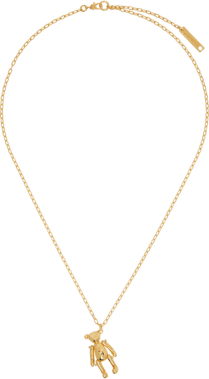 Halskæde Ambush AMBUSH Teddy Bear Charm Necklace Metalisk | 12111144