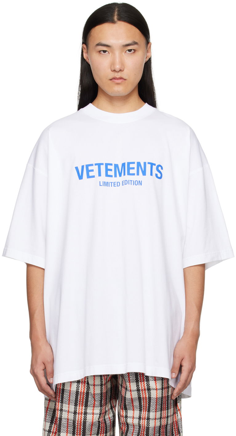 T-shirt VETEMENTS 'Limited Edition' T-Shirt Hvid | UE64TR800W