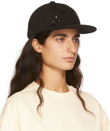 Kasket We11done Sequin Baseball Cap Sort | WD-AH1-22-404-U-BK, 1