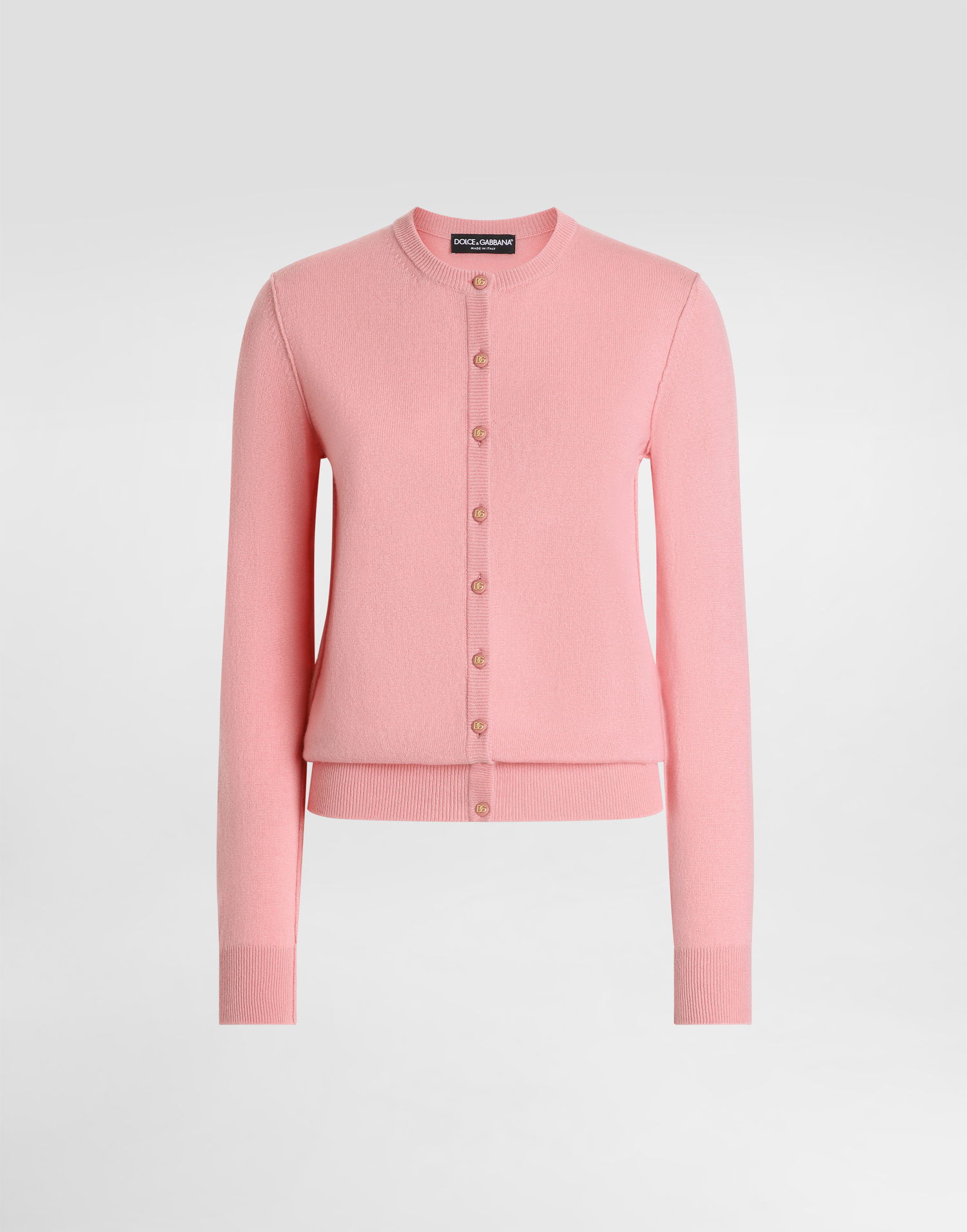 Sweater Dolce & Gabbana Dolce & Gabbana Cashmere Cardigan with Inside-Out Seams Lyserød | FXV05TJBW0BF0473, 0