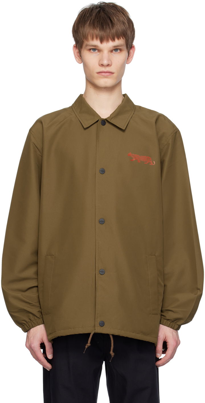 Vindjakke Carhartt WIP Embroidered Logo Coach Jacket Brun | I032974