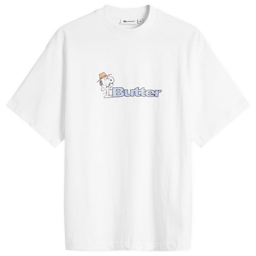 T-shirt Butter Goods Peanuts Spike Logo Relaxed Fit T-Shirt Hvid | BGBP240302-WHT