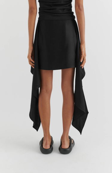 Nederdel AXEL ARIGATO Dione Tie-Front Skirt Sort | A2124001, 3