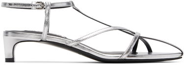 Sneakers og sko Jil Sander Jil Sander Cage Low Heel Sandals Metalisk | J15WP0129_P4836, 0