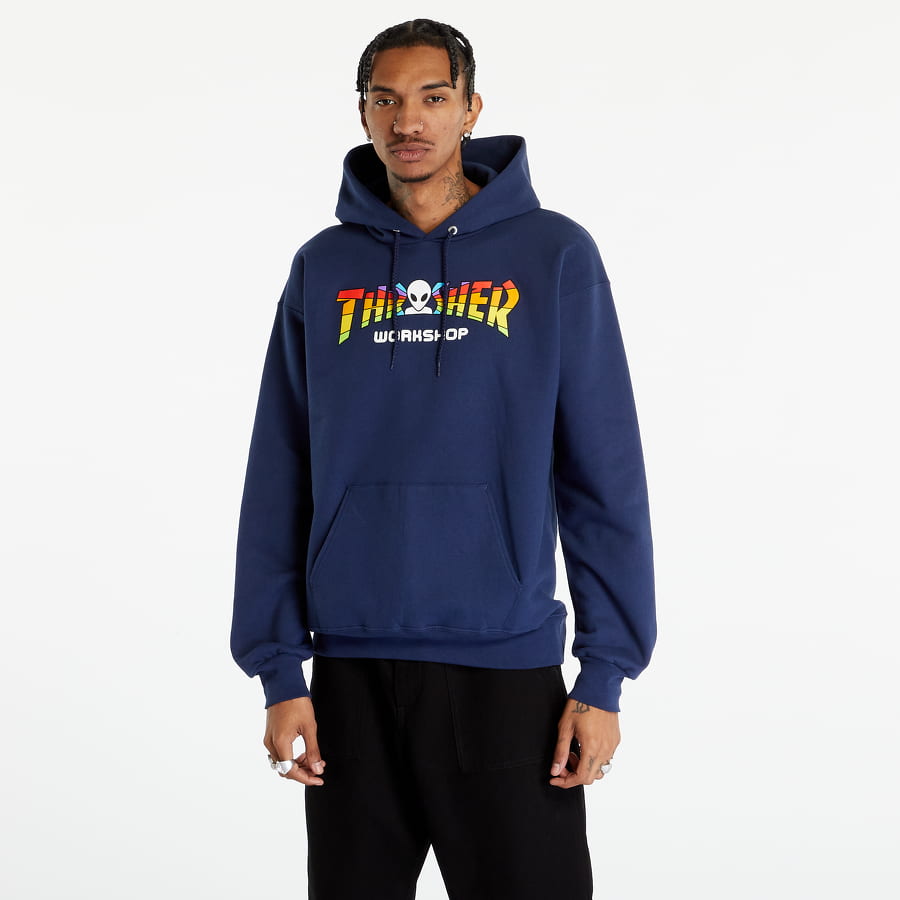 Sweatshirt Thrasher AWS Spectrum Hoodie Mørkeblå | 145283, 0