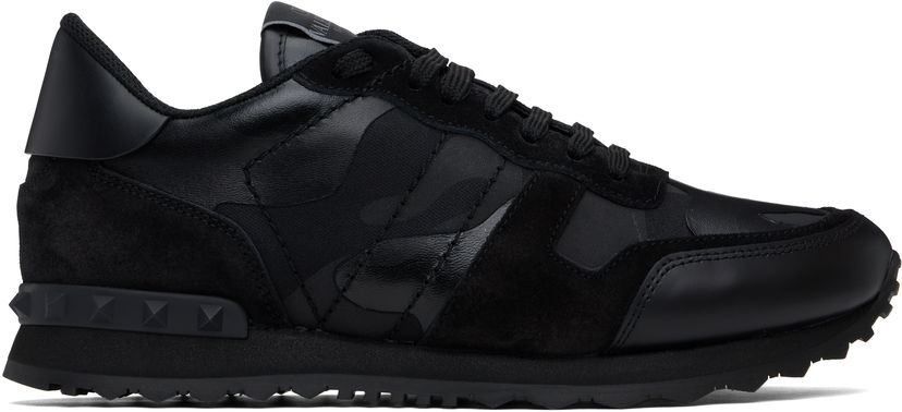 Sneakers og sko Valentino Valentino Garavani Rockrunner Camouflage Sort | 6Y2S0723NSD