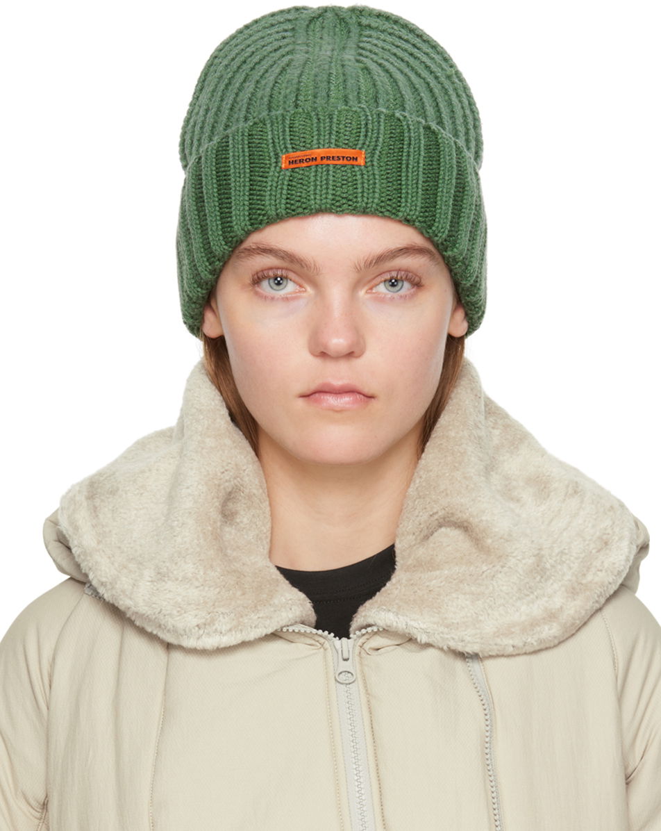Beanie HERON PRESTON Rib Beanie Grøn | HWLC005F23KNI0015500, 0